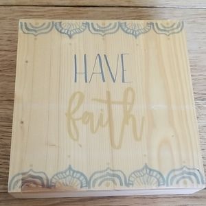 NWT Paper Destiny "Have Faith" Decor